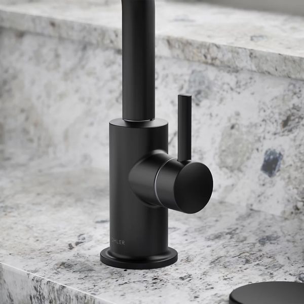 KOHLER® Matte Black Contemporary Beverage Faucet-3