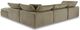 Moe's Home Collection Terra Condo Dream 5-Piece Desert Sage L-Shaped Modular Sectional and Ottoman-4