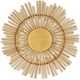 Currey & Company Persephone Contemporary Gold Leaf/Natural Wall Sconce-2