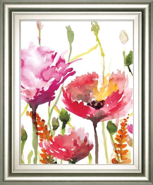 Classy Art Blooms and Buds by Rebecca Meyers Framed Print Wall Art-0