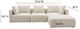 TOV Furniture Hangover 4-Piece Cream Performance Linen Modular Sectional-2