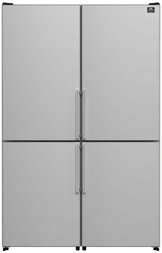FORNO® Guardia 47 in. 21.6 Cu. Ft. Stainless Steel Bottom Freezer Refrigerator -0