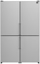 FORNO® Guardia 47 in. 21.6 Cu. Ft. Stainless Steel Bottom Freezer Refrigerator -0