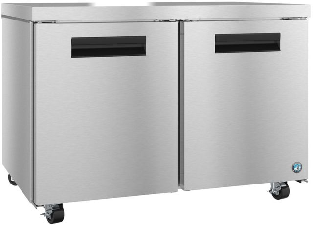 Hoshizaki Steelheart® 48" 13.66 Cu. Ft. Stainless Steel Two Section Undercounter Refrigerator-1