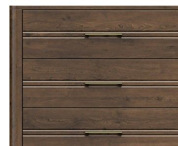 Country View Woodworking Westroom Bedroom Brown Maple 66" Dresser-1