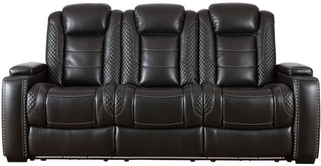Signature Design by Ashley® Party Time 3-Piece Midnight Living Room Set with Power Reclining Sofa-1