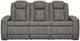 Signature Design by Ashley® Next-Gen DuraPella Two-tone Slate Power Reclining Sofa-1