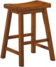 Homelegance® Saddleback Oak Dining Stool-0
