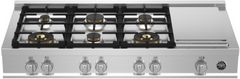 Bertazzoni Master Series 48" Stainless Steel Natural Gas Rangetop with Electric Griddle