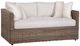 Braxton Culler Customizable Paradise Bay Fabric/Wicker Outdoor Loveseat-0