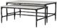 Coaster® Ebby 2-Piece White Nesting Coffee Table with Black Base Set-2