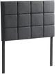 Malouf® Scoresby Charcoal Queen Upholstered Headboard-0