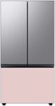 Samsung Bespoke 36" Pink Glass French Door Refrigerator Bottom Panel-3