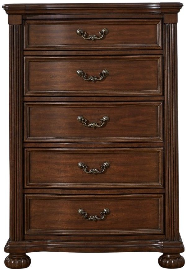 Signature Design by Ashley® Lavinton Brown 5-Drawer Chest-1