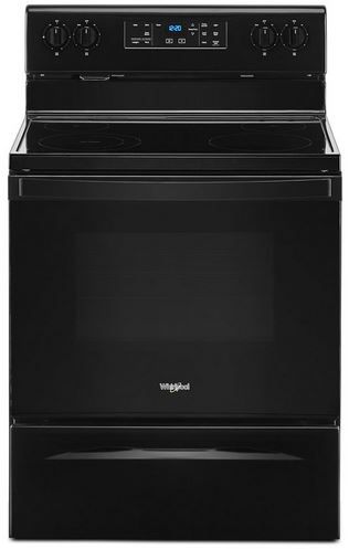 Whirlpool® 30" Black Free Standing Electric Range-0