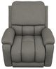 La-Z-Boy® Greyson Blue Gray Leather Power Rocking Recliner with Headrest and Lumbar-1