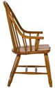 Liberty Furniture Treasures Rustic Oak Bow Back Arm Chair-3