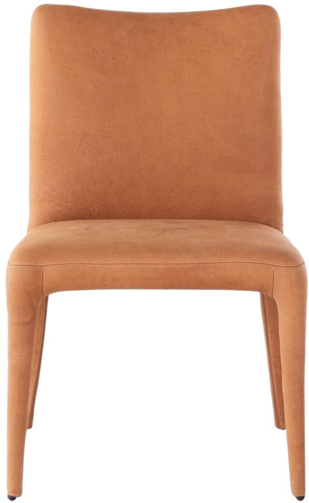 Four Hands Monza Heritage Camel Leather Dining Chair Big Sandy