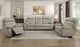 Homelegance® Laconia Latte Double Power Reclining Sofa-1