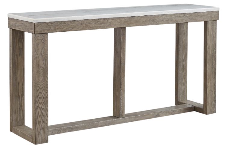 Signature Design by Ashley® Loyaska Ivory Sofa Table with Brown Base 