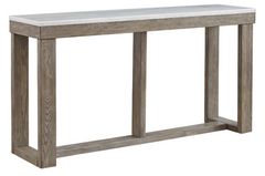 Signature Design by Ashley® Loyaska Ivory Sofa Table with Brown Base 