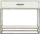 Bernhardt Highland Park Alvar Brushed White/Glazed Silver Nightstand-1