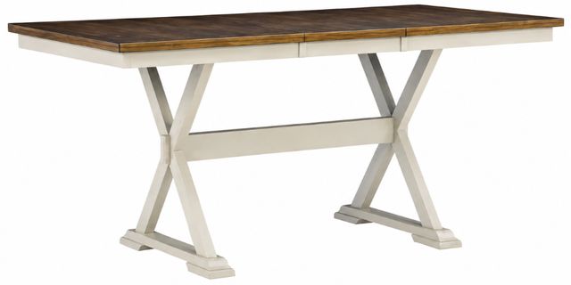 Signature Design by Ashley® Brinfern Brown Counter Table with Antique White Base-0