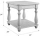 Emerald Home New Haven Oyster Shell Square End Table-2