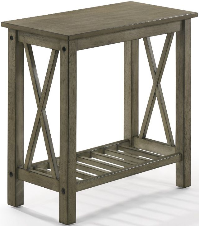 New Classic® Home Furnishings Eden Gray Chairside Table-0