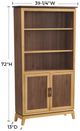 Whittier Wood® Furniture Addison Duet Bookcase with Doors-2
