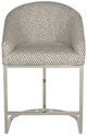 Vanguard® Furniture Vanguard Nickel/Off White Counter Stool-0