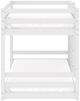 HH2 Home Campbell White Twin Floor Bunk Bed with Ladder-2