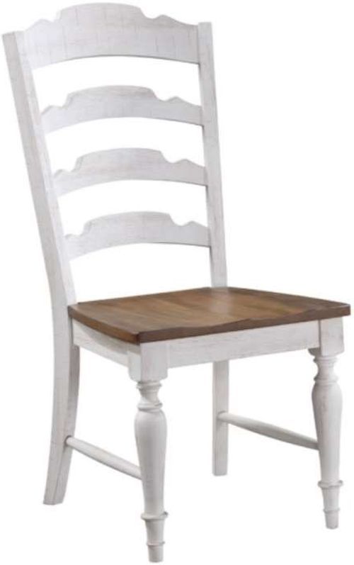 Winners Only® Augusta Rustic Brown/White Dining Side Chair-0