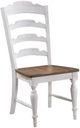 Winners Only® Augusta Rustic Brown/White Dining Side Chair-0