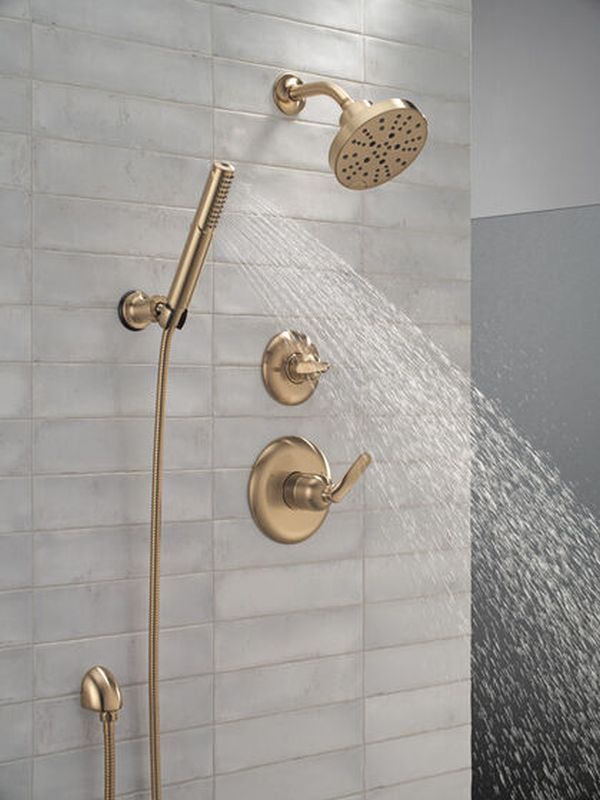 Delta Bonacci™ Lumicoat® Champagne Bronze 3-Setting Diverter Trim-4