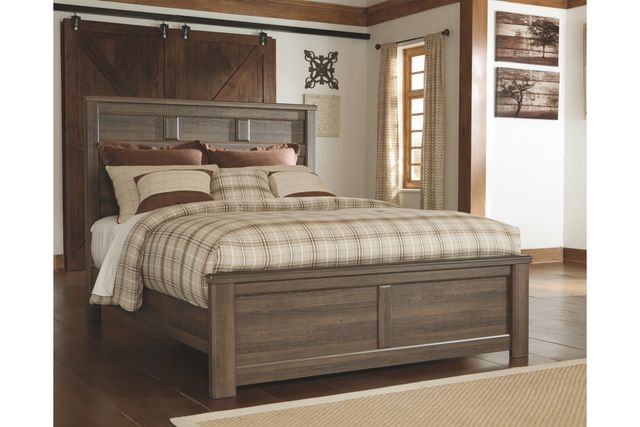 Signature Design by Ashley® Juararo Dark Brown King Panel Bed-3