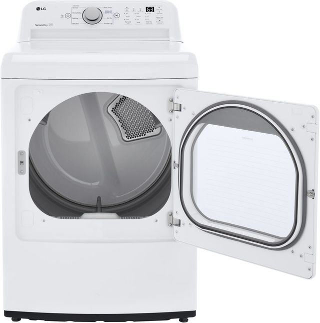 LG 7.3 Cu. Ft. White Front Load Gas Dryer-2