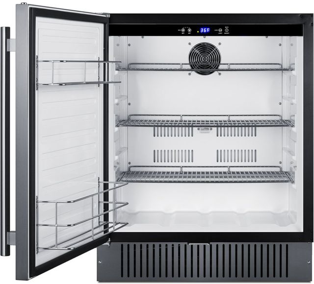 Summit® 27" 5 Cu. Ft. Stainless Steel Under The Counter Refrigerator-1