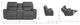 La-Z-Boy® Apollo Graphite Power Reclining Loveseat with Console, Headrest, and Lumbar-2