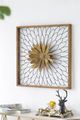 A & B Home Ashlyn Gold/White Bloom Wall Decor-2