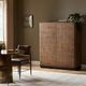 Four Hands Cambros Dark Bark Paper Cabinet-1