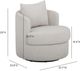 TOV Furniture Silvi Off-White Swivel Accent Chair-2