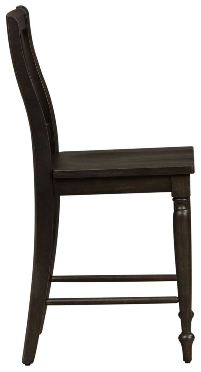 Clearance Liberty Furniture Harvest Home Chalkboard Slat Back Counter Chair-2