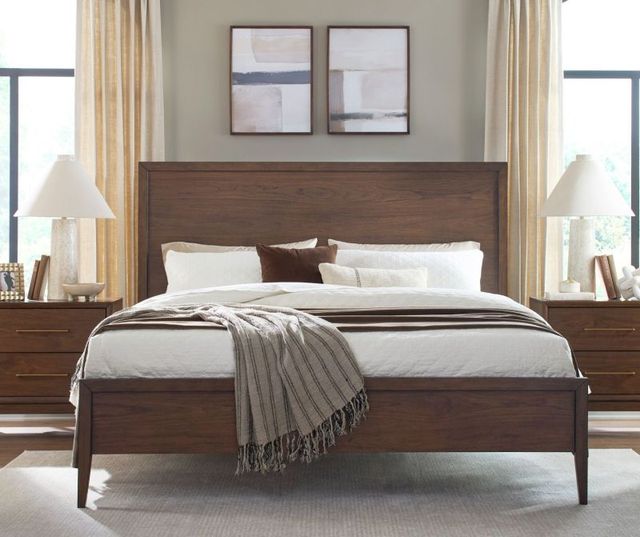 aspenhome® Jasper Modern Walnut California King Panel Bed-1