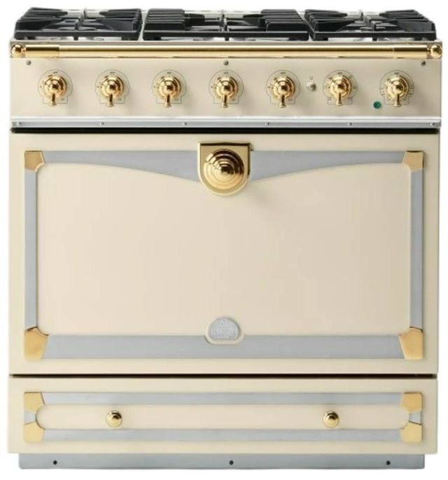 La Cornue CornuFé 90 Albertine 36" Morning Dew Pro Style Dual Fuel Range-0