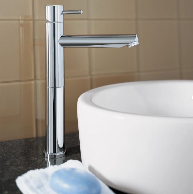 American Standard Serin® Polished Chrome Single Hole Single-Handle Vessel Sink Faucet with Lever Handle-1
