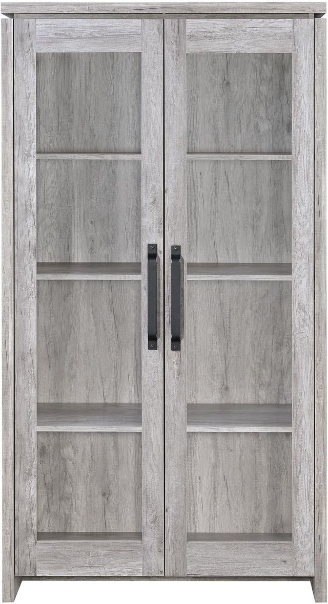 Coaster® Alejo Grey Driftwood 2-Door Tall Cabinet-1