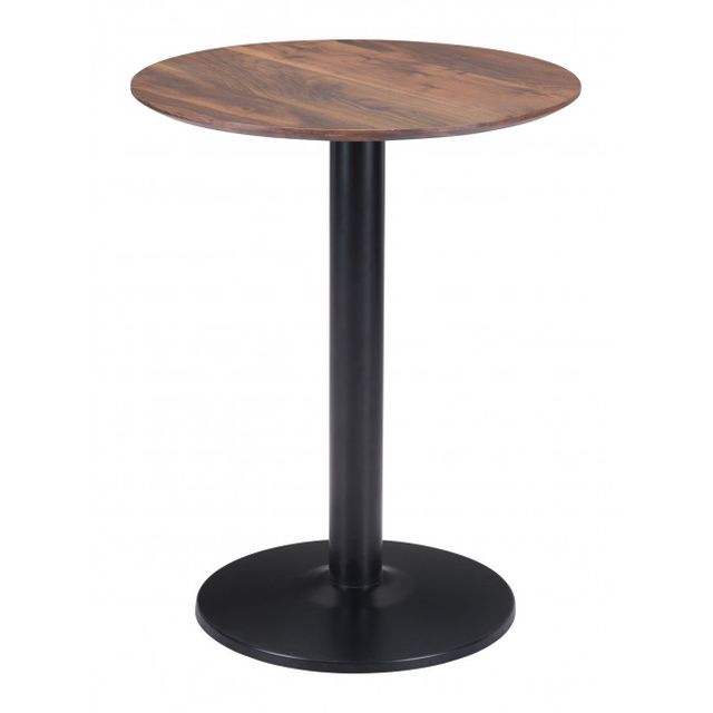 Zuo® Alto Brown Bistro Table with Black Base-0