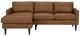Best® Home Furnishings Customizable Trafton 2-Piece 57" Leather Left-Arm Facing Sectional and Chaise with Espresso Legs -0