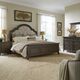 Liberty Furniture Paradise Valley 4-Piece Flax Tweed/Saddle Brown California King Upholstered Bedroom Set-1